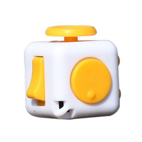 Fidget Cube - White/Yellow